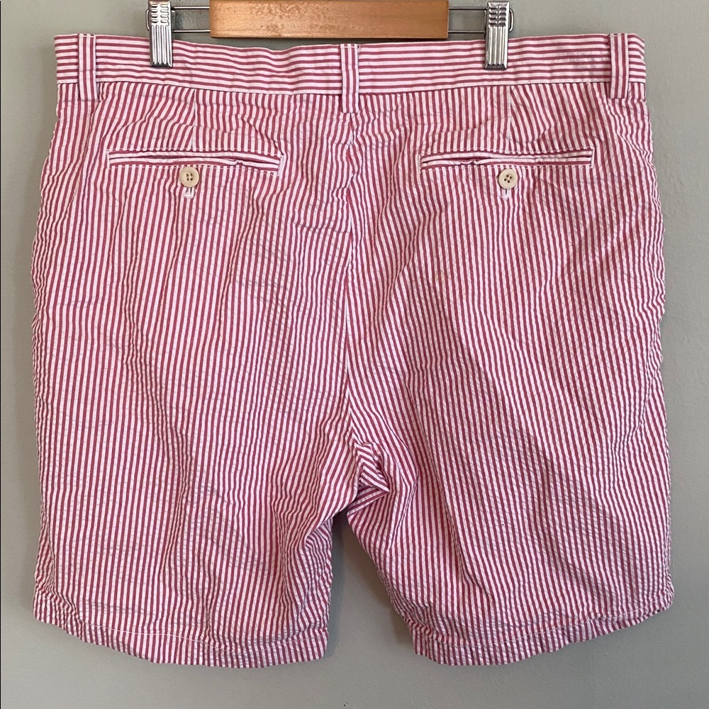 Vineyard Vines Men's Pink and White Striped Shorts Size 36 - Picture 4 of 5